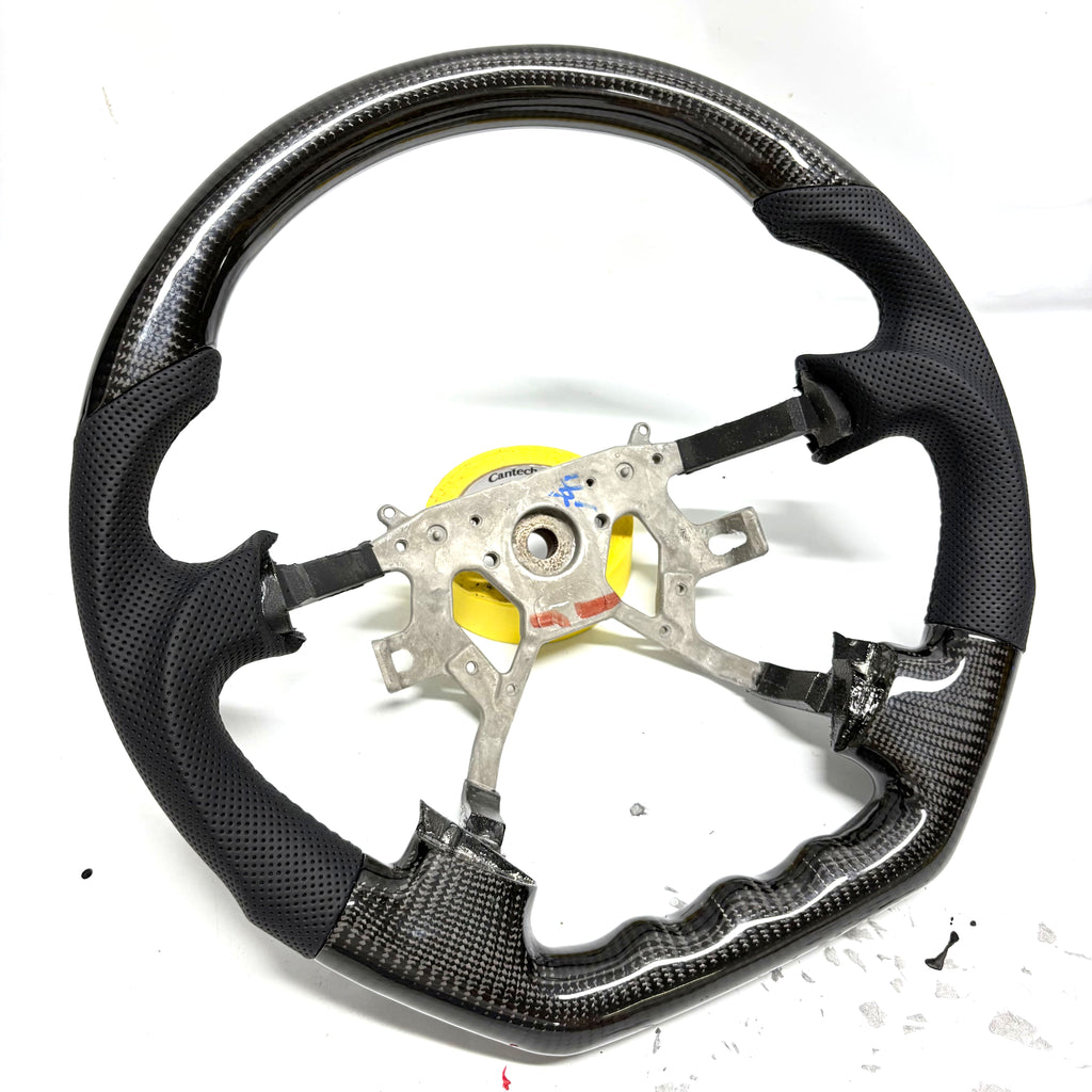 Patrol Carbon Fibre & Black Leather Steering Wheel Upgrade