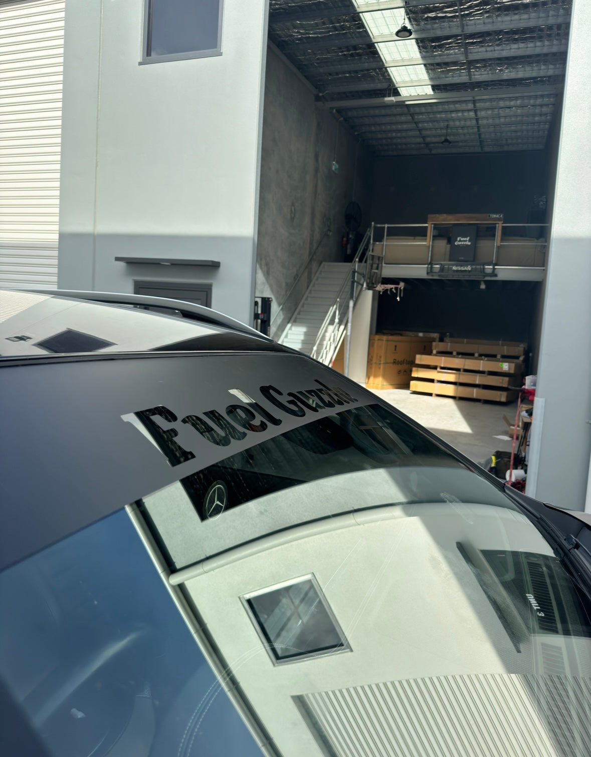 Black Out Fuel Guzzla Window Banner