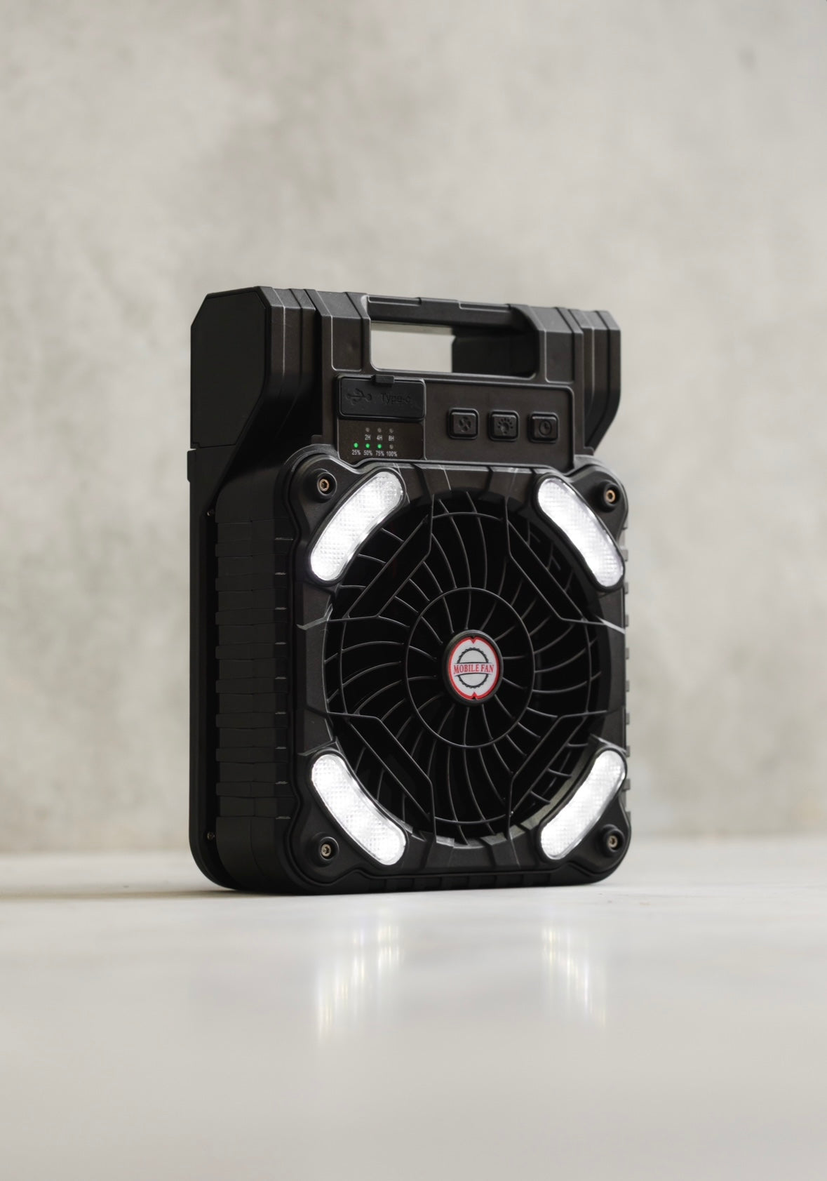 3 in 1 Solar Portable Fan, Light & Power Bank