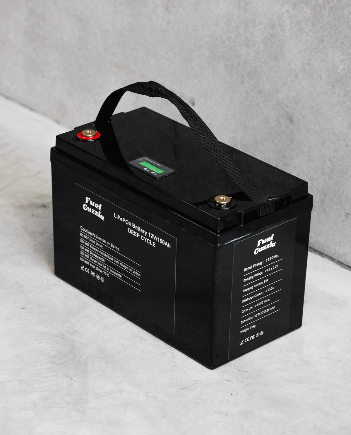 Fuel Guzzla 12V 150Ah Deep Cycle Lithium LiFePO4 Battery
