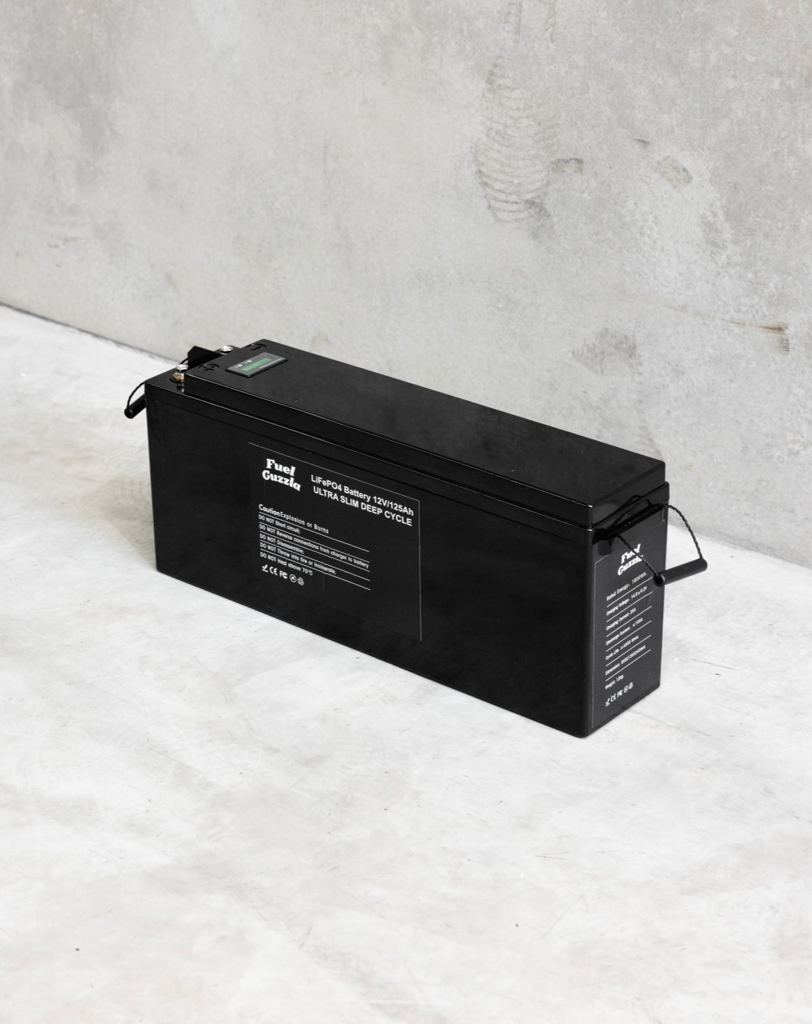 Fuel Guzzla 12V 125Ah Slimline Deep Cycle Lithium LiFePO4 Battery