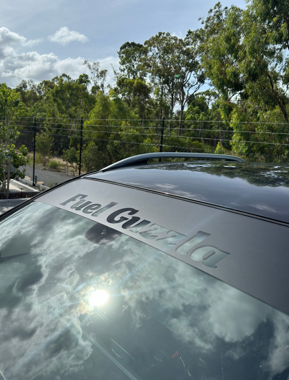 Black Out Fuel Guzzla Window Banner