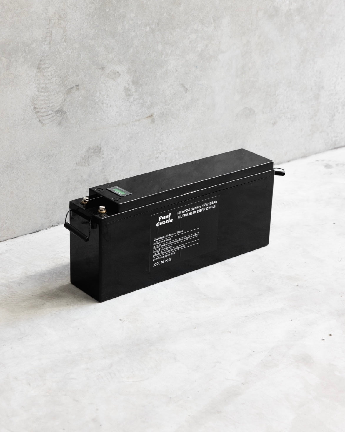 Fuel Guzzla 12V 125Ah Slimline Deep Cycle Lithium LiFePO4 Battery