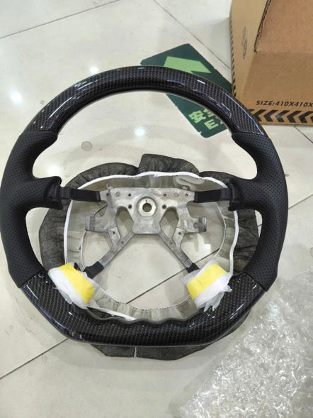 Patrol Carbon Fibre & Black Leather Steering Wheel Upgrade