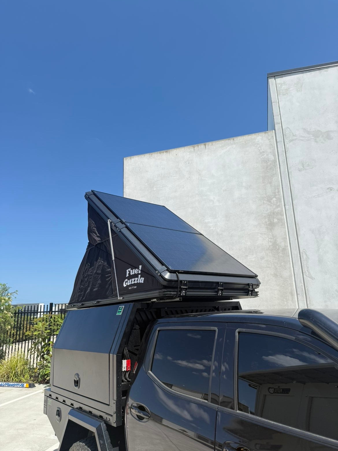 Universal Fuel Guzzla Slimline Solar Panel Bracket Kit To Suit V2 Rooftop Tent