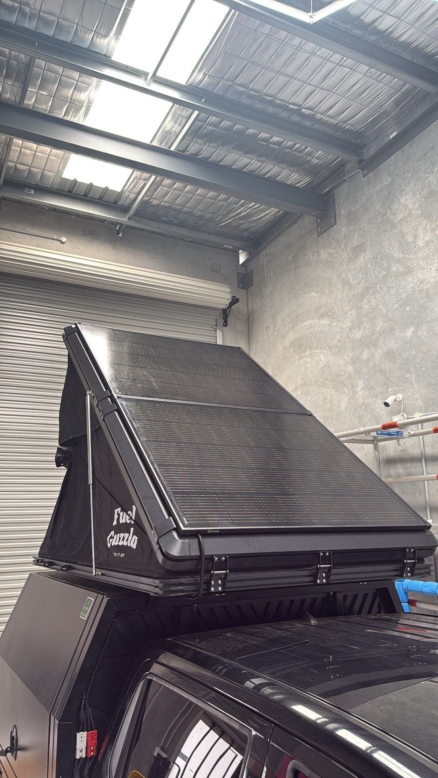 Universal Fuel Guzzla Slimline Solar Panel Bracket Kit To Suit V2 Rooftop Tent