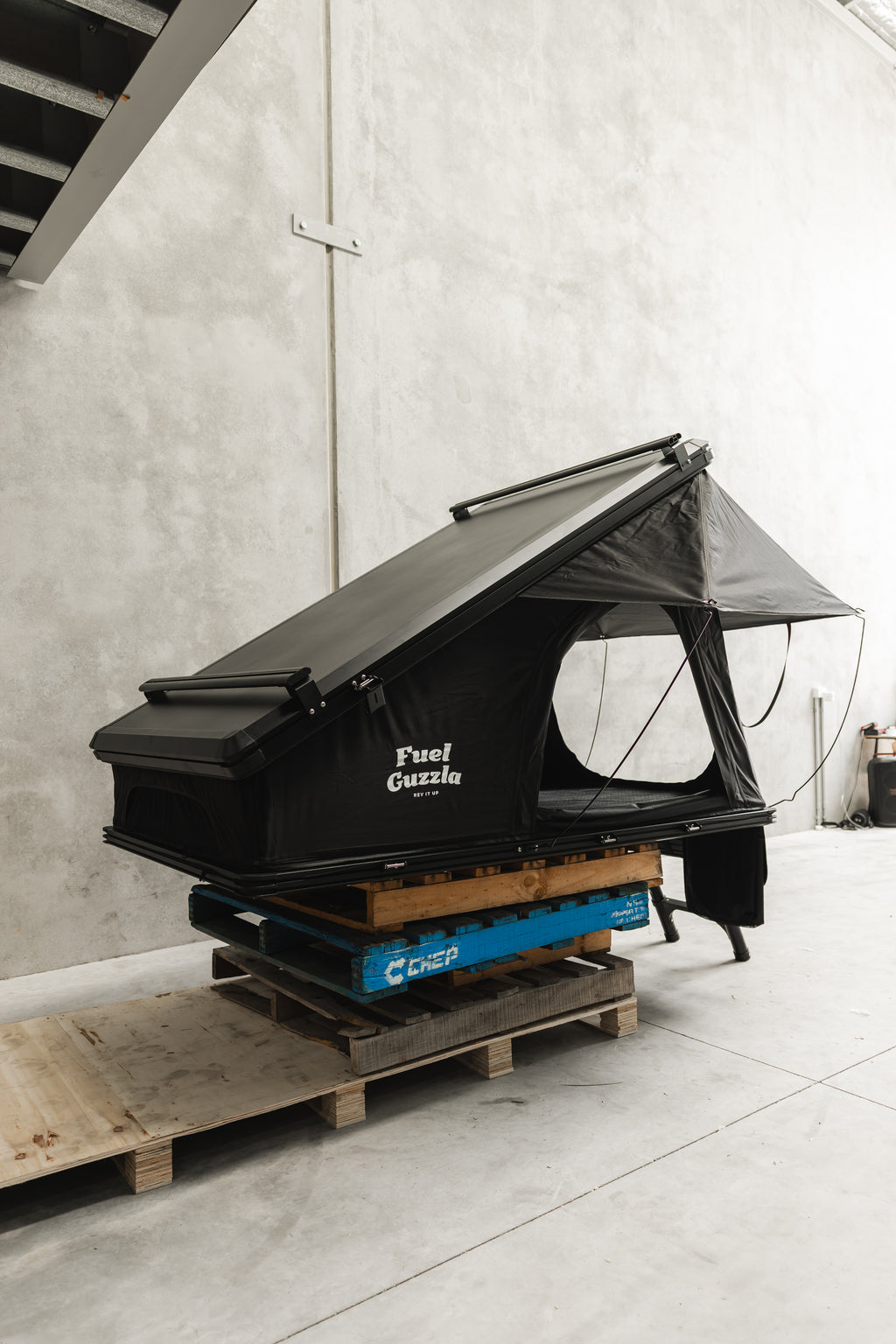 Fuel Guzzla X HINGE Roof Top Tent V5