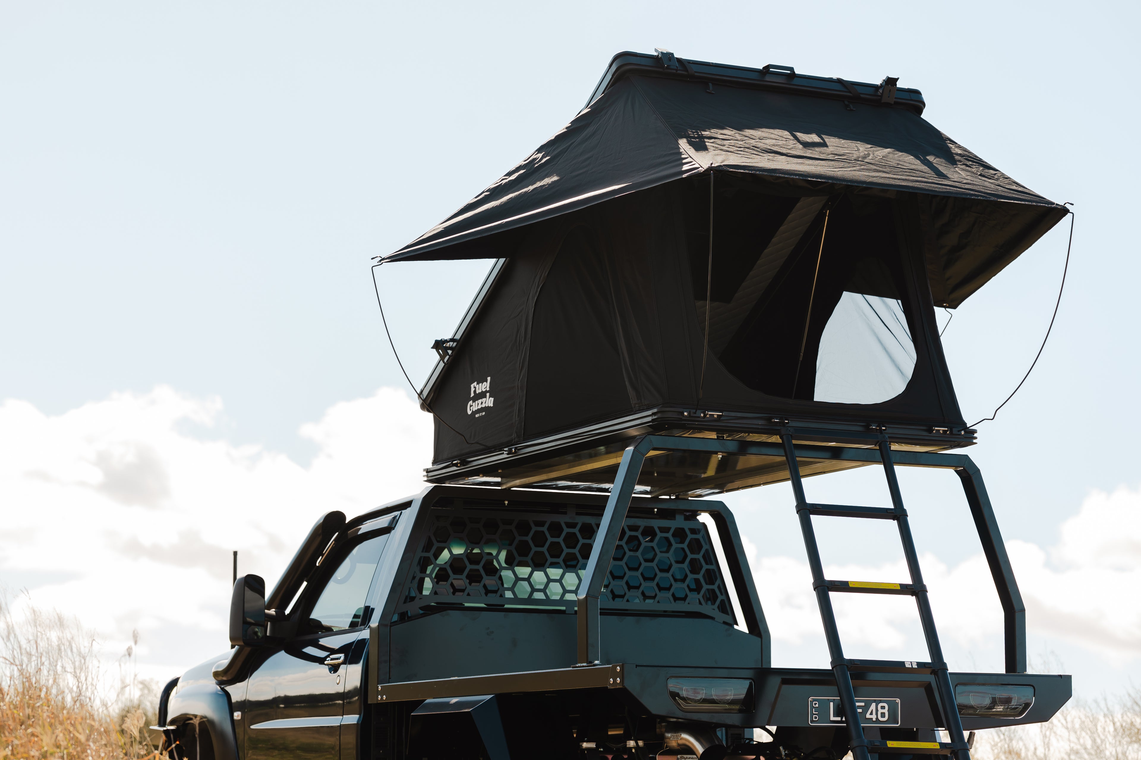 Fuel Guzzla X HINGE Roof Top Tent V5