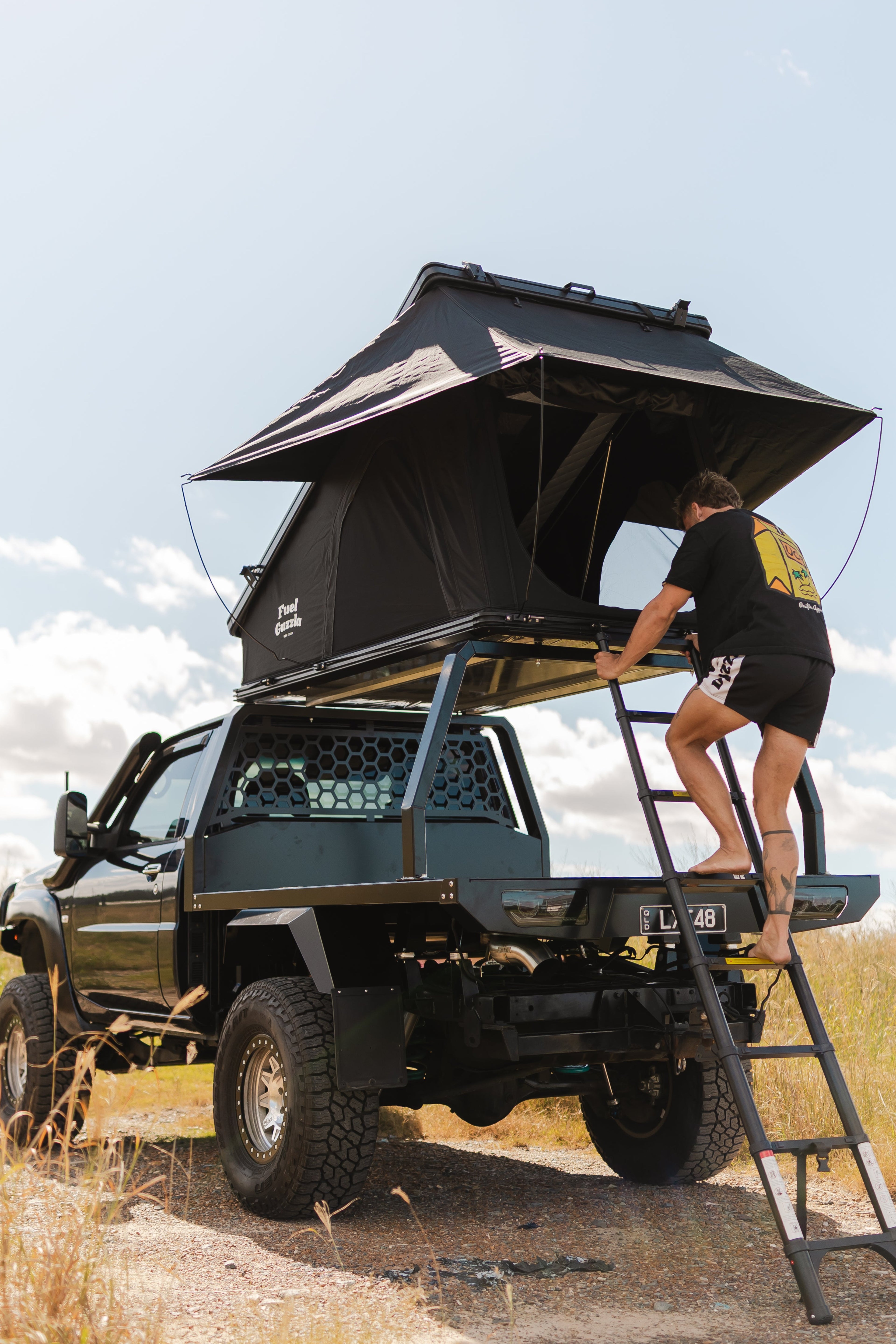 Fuel Guzzla X HINGE Roof Top Tent V5