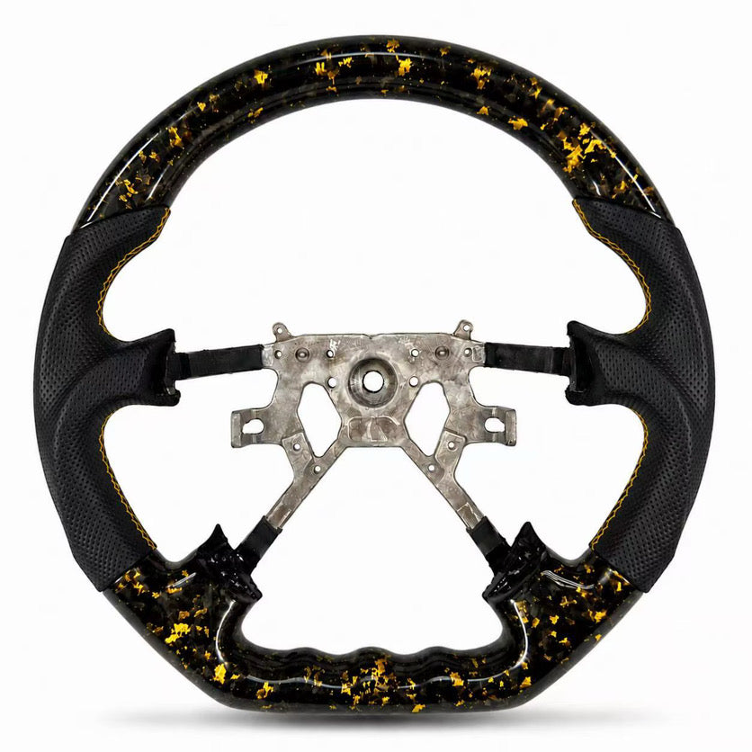 FORGED Patrol Carbon Fibre & Leather Steering Wheel Upgrade