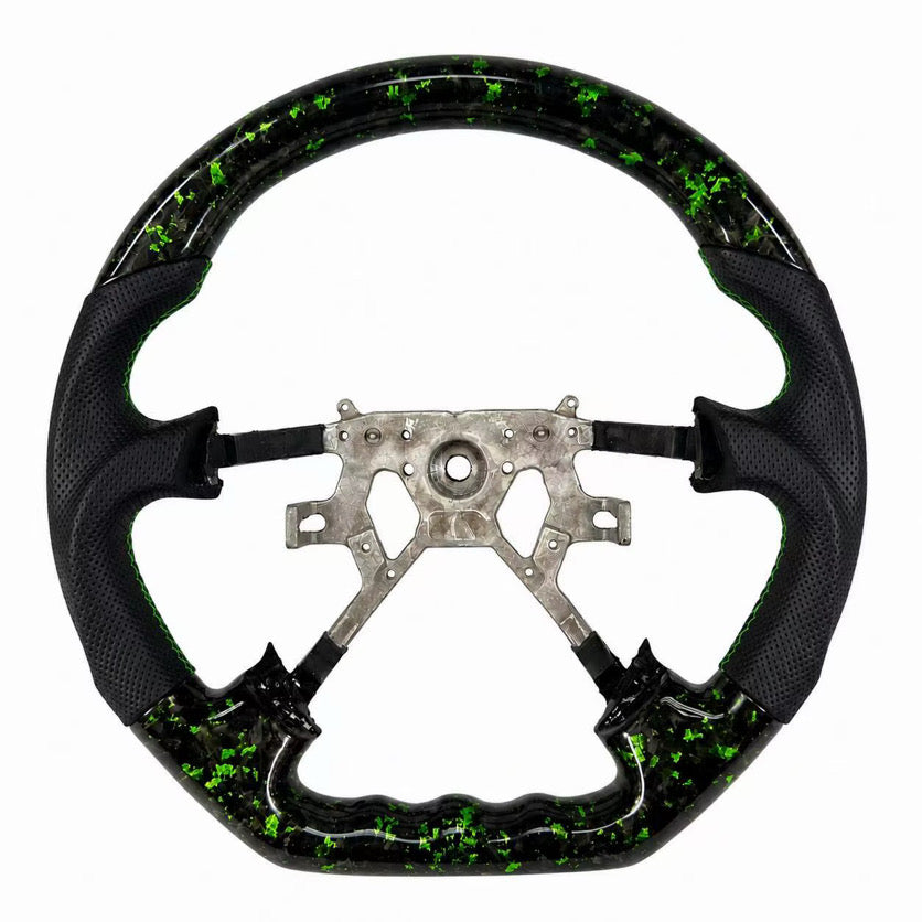 FORGED Patrol Carbon Fibre & Leather Steering Wheel Upgrade