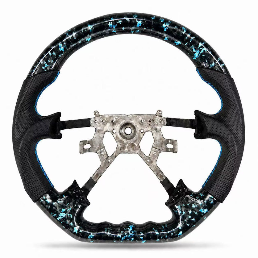 FORGED Patrol Carbon Fibre & Leather Steering Wheel Upgrade