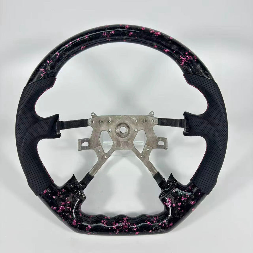 FORGED Patrol Carbon Fibre & Leather Steering Wheel Upgrade