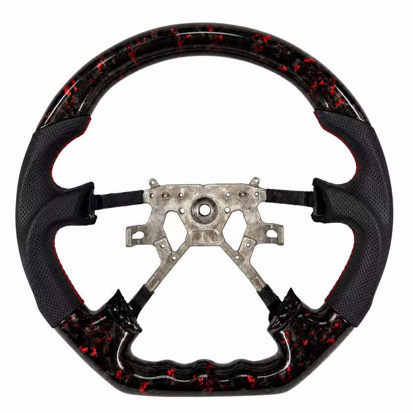 FORGED Patrol Carbon Fibre & Leather Steering Wheel Upgrade