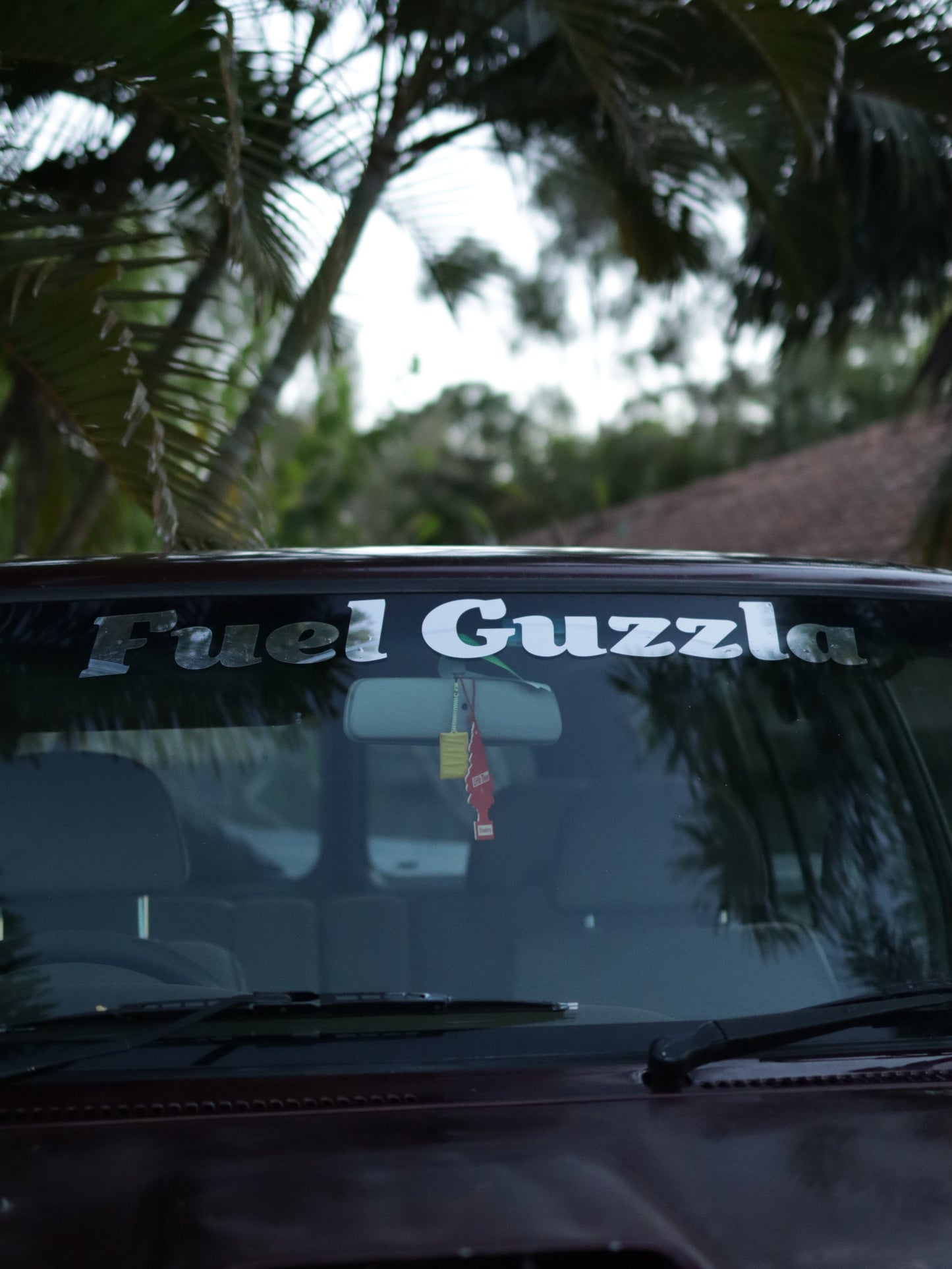 Chrome Fuel Guzzla Window Banner